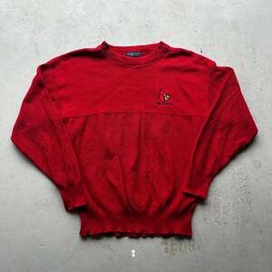 Vintage Andrew Rohan University of Louisville Cardinals Red Knit Sweater